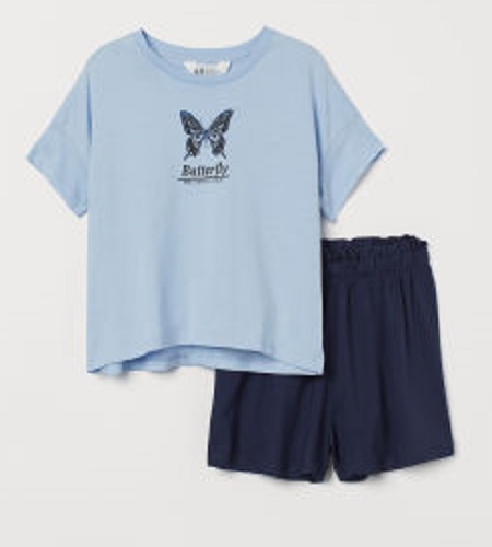 Girls Top Bottom Set